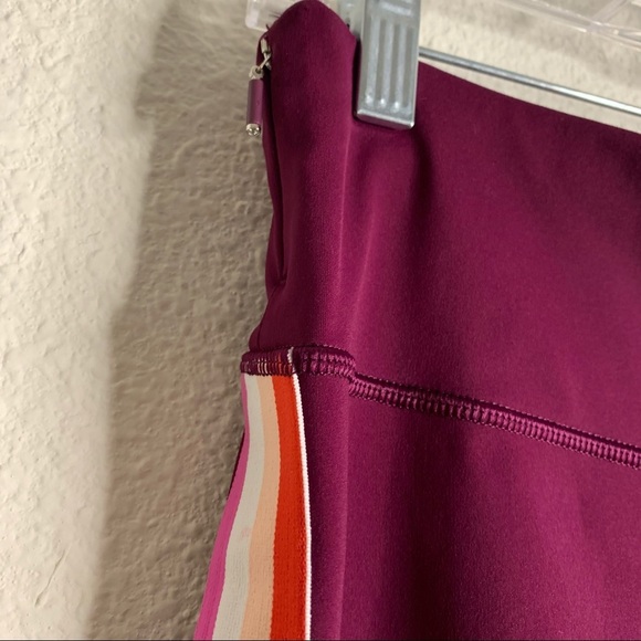 Athleta Contender Purple Legging With Stripes - Picture 5 of 14
